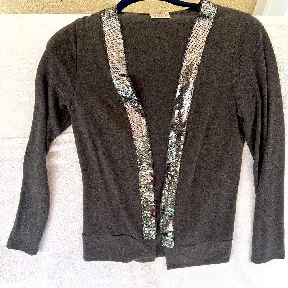 SEQUIN Lined Cardigan- small